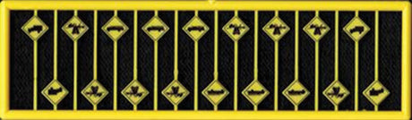 Firehouse and Low Vehicle Warning Signs -- 18 Signs: 8 Low Vehicle Drag, 6 Firehouse, 4 Truck Crossing