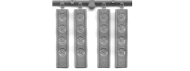 Brakewheels pkg(16) -- Unpainted Styrene