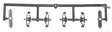 Freight Car Trucks One-Piece -- Bettendorf (Delrin, black) 1 Pair