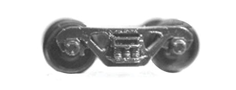 Freight Car Trucks One-Piece -- Roller Bearing (Delrin, black) 1 Pair