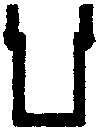 Freight Car Stirrups pkg(10) -- Straight - Bottom Mount