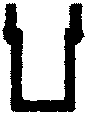 Freight Car Stirrups pkg(10) -- Straight - Bottom Mount