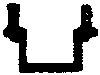 Freight Car Stirrups pkg(10) -- Short, Straight - Bottom Mount