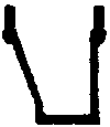 Freight Car Stirrups pkg(10) -- Angled Offset - Bottom Mount