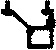 Freight Car Stirrups pkg(10) -- Double Offset - Bottom Mount