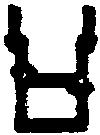 Freight Car Stirrups pkg(10) -- Straight Double Step - Side Mount