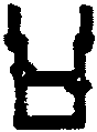 Freight Car Stirrups pkg(10) -- Straight Double Step - Side Mount