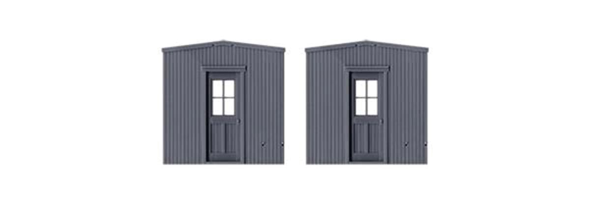Wood Caboosee-Work Car Ends -- 1 Pair