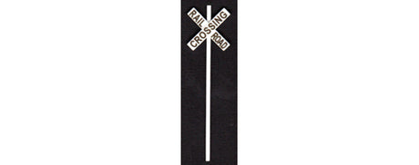 Modern US Style Railroad Crossbuck Warning Signs -- pkg(8)