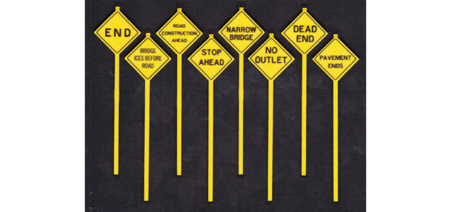 Written Road Warning Signs -- pkg(8)