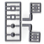 Right Angle Vent Kit -- 12" Scale Diameter, 2 x 4' Scale (unpainted) Matches #293-3555