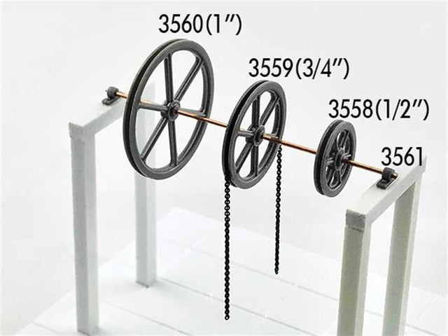 4-1/2' Diameter Sheave-Pillow Blocks -- 2 Sheaves, 4 Pillow Blocks