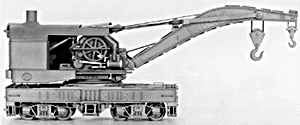 120-Ton Brownhoist Railroad Wrecking Crane - Kit -- Undecorated