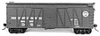 40' USRA Single Sheathed Wood Boxcar - Kit -- Undecorated Single Car