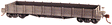 Atlantic Coast Line Style Flatcar - Kit -- Undecorated (Optional Wood Gondola Sides)
