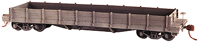 Atlantic Coast Line Style Flatcar - Kit -- Undecorated (Optional Wood Gondola Sides)