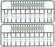 Open-Great Platforms with Handrails pkg(2) -- Each: 3/8 x 3-7/8"  1 x 9.8cm