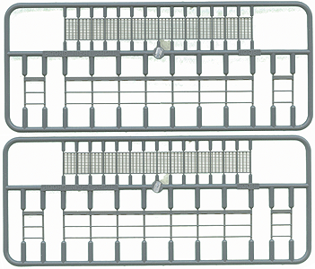 Open-Great Platforms with Handrails pkg(2) -- Each: 3/8 x 3-7/8"  1 x 9.8cm