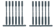 Turned Porch Posts -- Scale 10' Tall pkg(12)