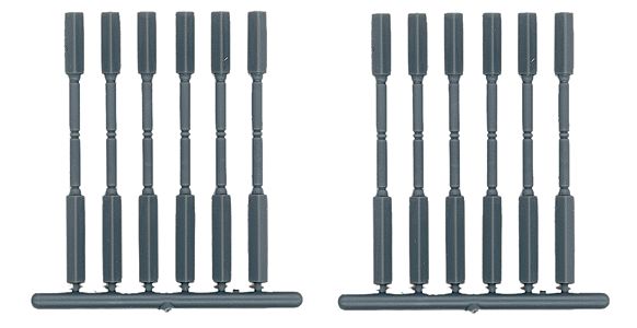 Turned Porch Posts -- Scale 10' Tall pkg(12)