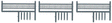 Turned Spindle Porch Rail pkg(3); Scale 16' Long & 40" Tall