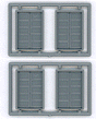 Double Doors - 5 Panel pkg(4) -- 54 x 80" (Fits .66 x .975" Opening)