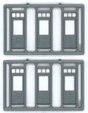 1 Lite Residential Door w/3 Lite Transom - pkg(6) -- 36 x 96" (Fits .45 x 1.15" Opening)