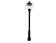Early Style Street Lamp pkg(8; black & clear plastic parts)