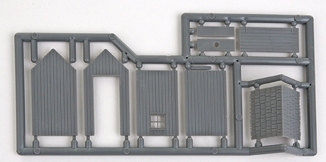 Out Houses pkg(3) - Plastic Kit-1