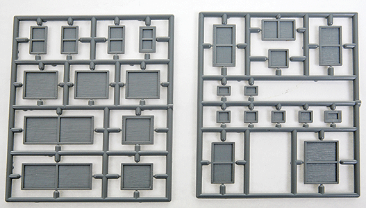 Assorted Wood Crates -- Plastic Kit pkg(8)