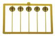 Railroad Crossing Highway Warning Sign -- Early Pre-1950 Style Yellow & Black pkg(10)