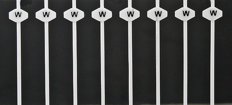 Whistle Post Signs pkg(32) -- Steam Era Early, Diamond Style