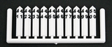 Concrete Milepost Markers #1-50 -- White w/Black Printing pkg(50)-1