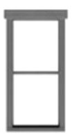 1/1 Double-Hung Window pkg(12)
