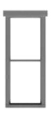 1/1 Double Hung Window -- pkg(12)-2