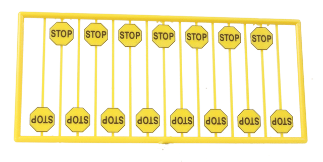 Early Stop Sign -- Yellow pkg(15)