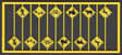 Highway Picture Warning Signs -- Yellow w/Black Print 12 Pieces, 2 Each of 6 Warnings