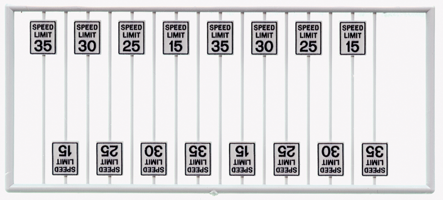 Speed Limit Signs pkg(16) -- Low Speeds