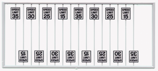 Speed Limit Signs pkg(16) -- Low Speeds