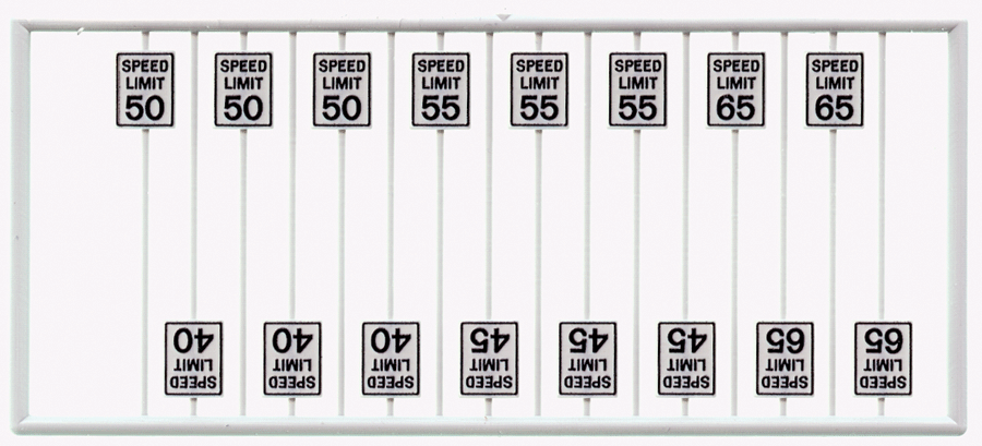 Speed Limit Signs pkg(16) -- High Speeds