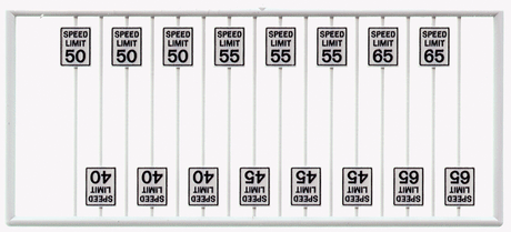 Speed Limit Signs pkg(16) -- High Speeds