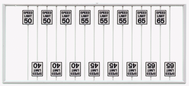 Speed Limit Signs pkg(16) -- High Speeds