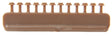 Nut, Bolt & Washer Detail -- 4-1/2" Hex Bolt w/7" Washer, Styrene, Rust Color, pkg(96)