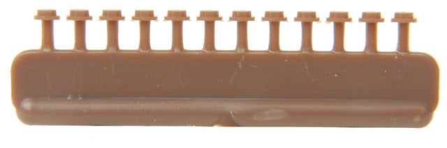 Nut, Bolt & Washer Detail -- 4-1/2" Hex Bolt w/7" Washer, Styrene, Rust Color, pkg(96)