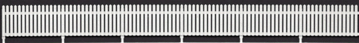 Picket Fence 4' Scale Tall -- 20 Pieces, 130"  330.2cm Length Total