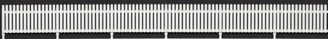 Picket Fence 4' Scale Tall -- 20 Pieces, 130"  330.2cm Length Total