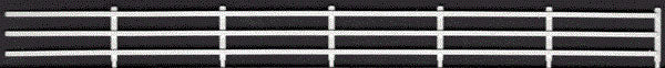 3-Rail Wood Fence 4' Scale Tall -- 5 Pieces, 32-1/2"  82.6cm Length Total