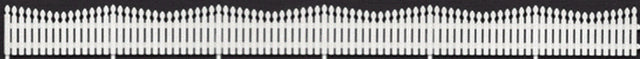 Fancy Picket Fence -- 20 Pieces, 130"  330.2cm Length Total