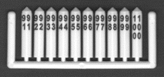 Concrete Milepost Markers #601 to 850 -- White w/Black Printing pkg(250)