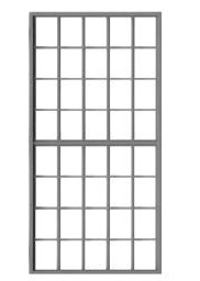 40-Pane Masonry Window w/Glazing -- 50 x 100" Scale, Fits .68 x 1.45" Opening pkg(6)